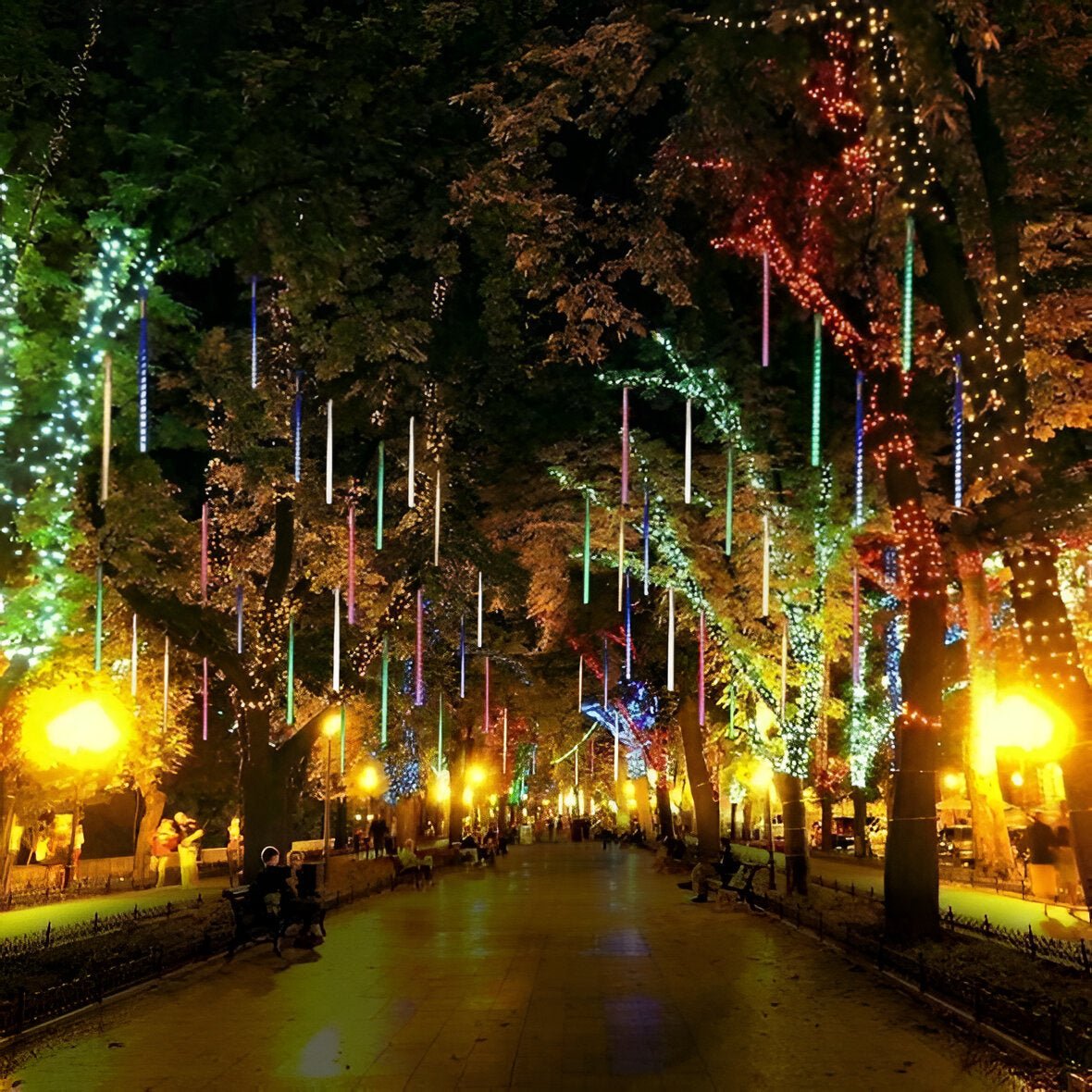 Snowfall Garland Lights (set of 8) - TRENDVYO