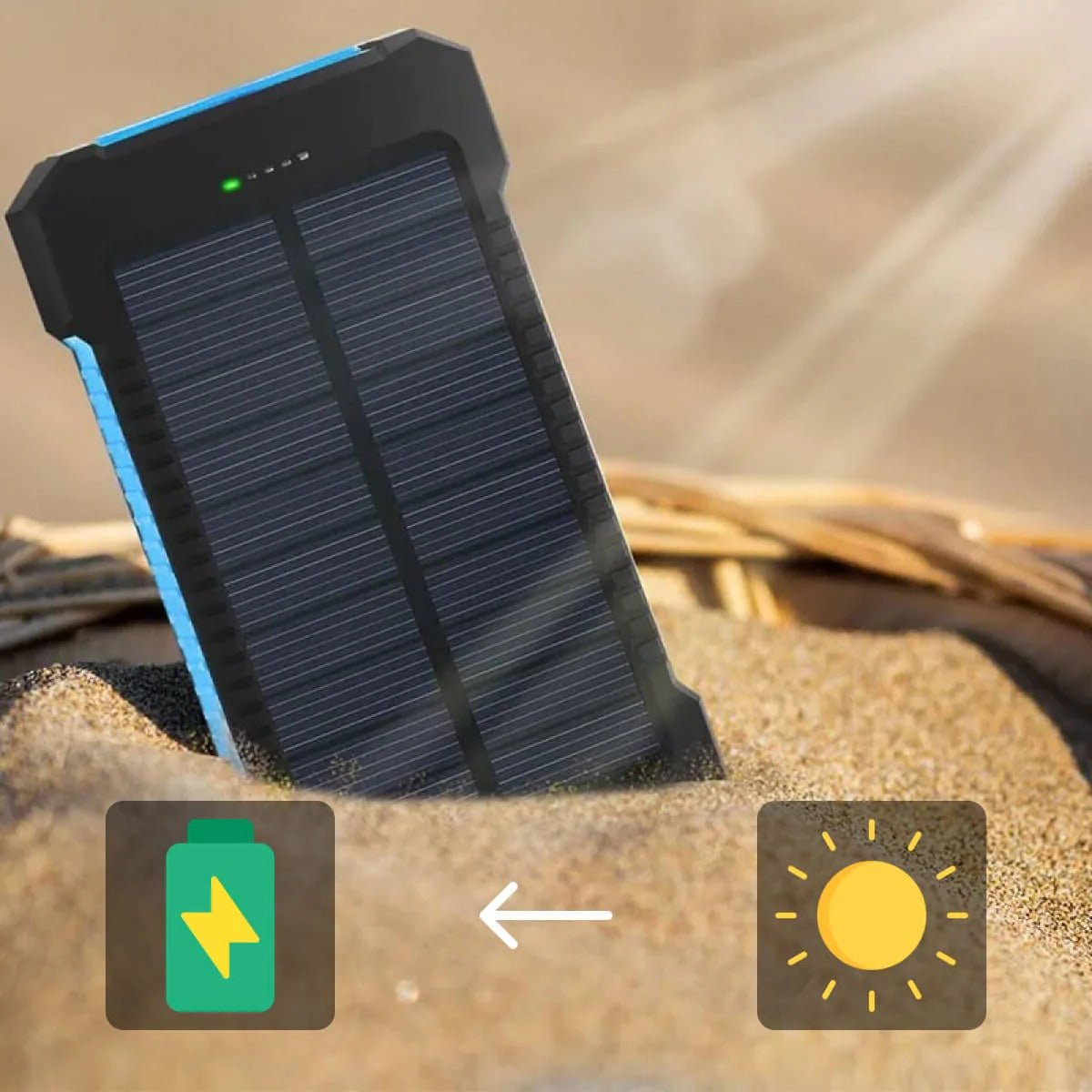 Solar Charger Waterproof Power Bank - TRENDVYO
