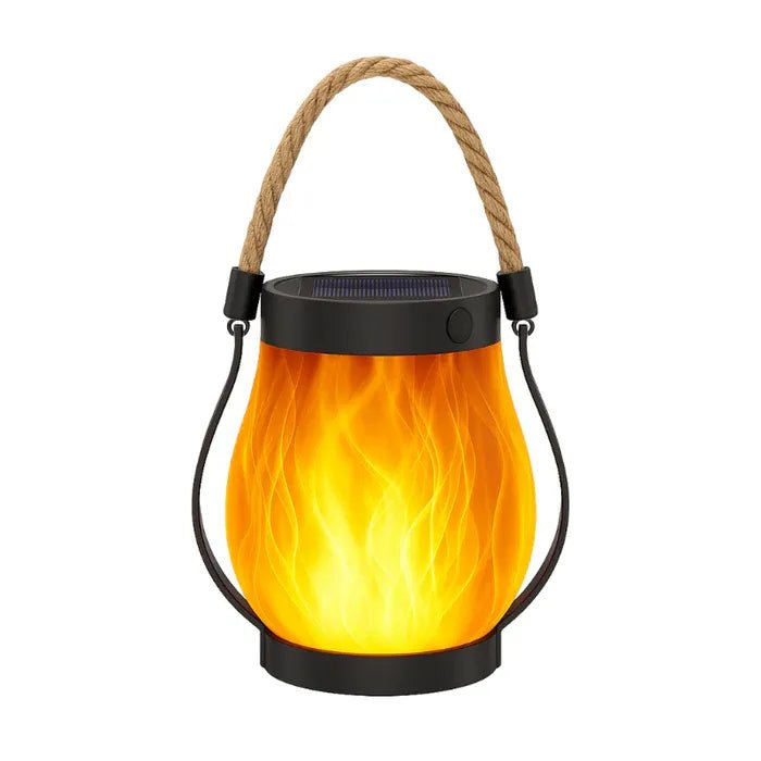 Solar Lantern with Flame-Effect Glow - TRENDVYO
