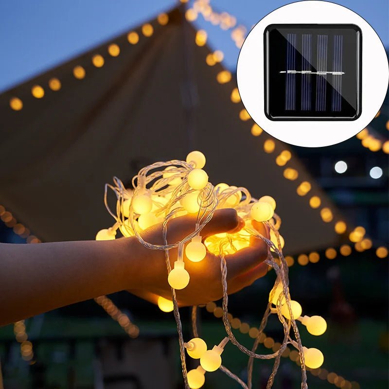 Solar-Powered Fairy Lights For Outdoor Use - TRENDVYO