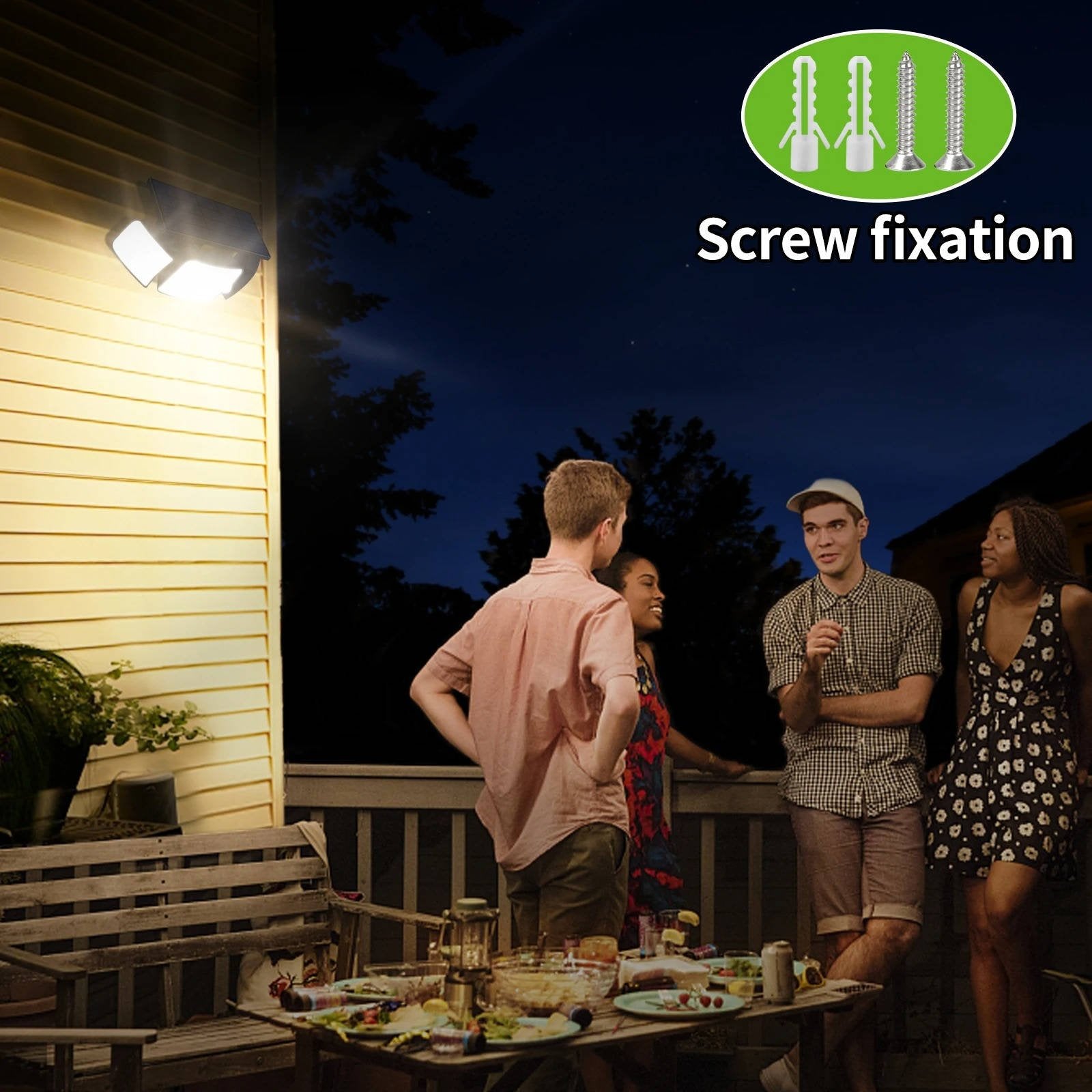 Solar Powered Flood Lights With Motion Sensor - TRENDVYO