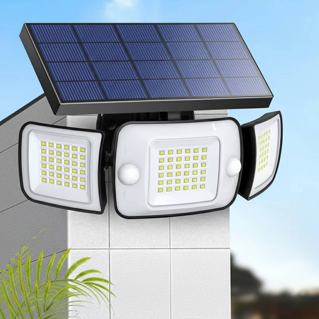 Solar Powered Flood Lights With Motion Sensor - TRENDVYO