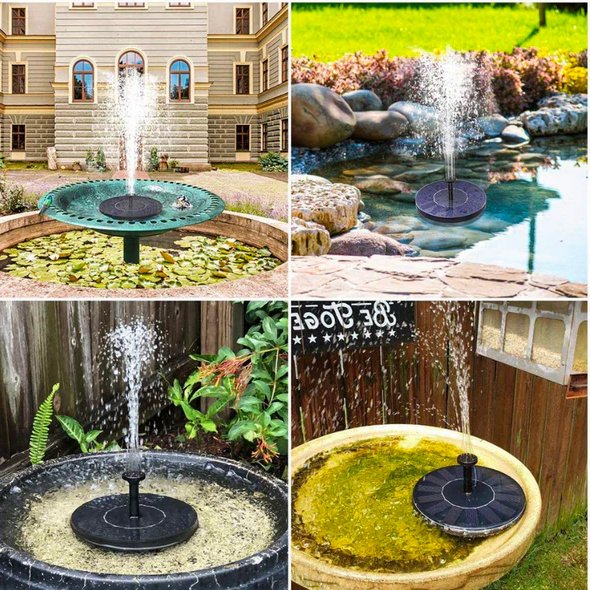 Solar-Powered Garden Fountain Pump - TRENDVYO