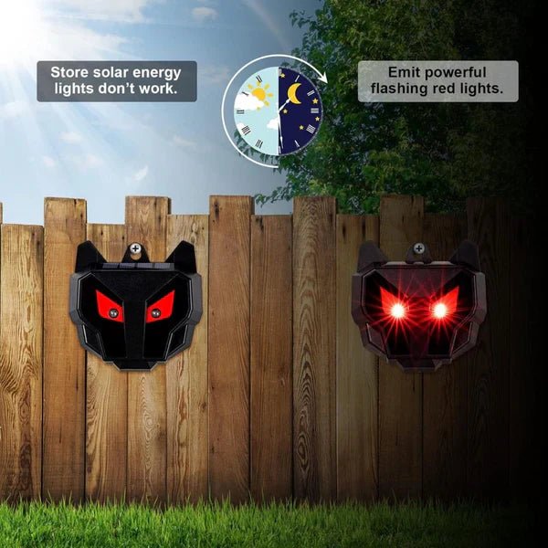 Solar Powered Outdoor Nocturnal Animal Repeller 2PCS - TRENDVYO