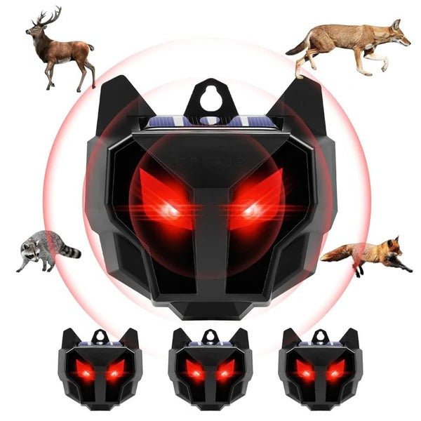 Solar Powered Outdoor Nocturnal Animal Repeller 2PCS - TRENDVYO