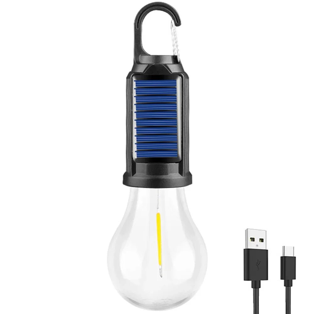 Solar Rechargeable Hooked Camping Light - TRENDVYO