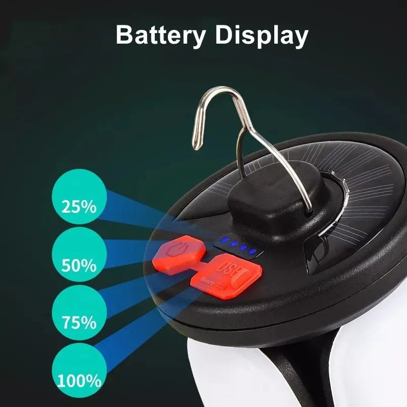 Solar USB Folding Leaf Camping Lantern - TRENDVYO