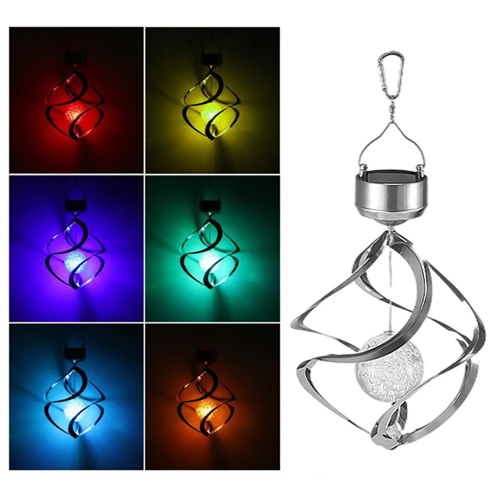 Solar Wind Chime Spinner LED Lamp - TRENDVYO
