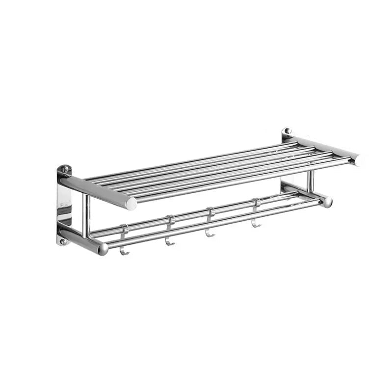 Space-saving wall rack with modern minimalist design for bathroom and kitchen - TRENDVYO