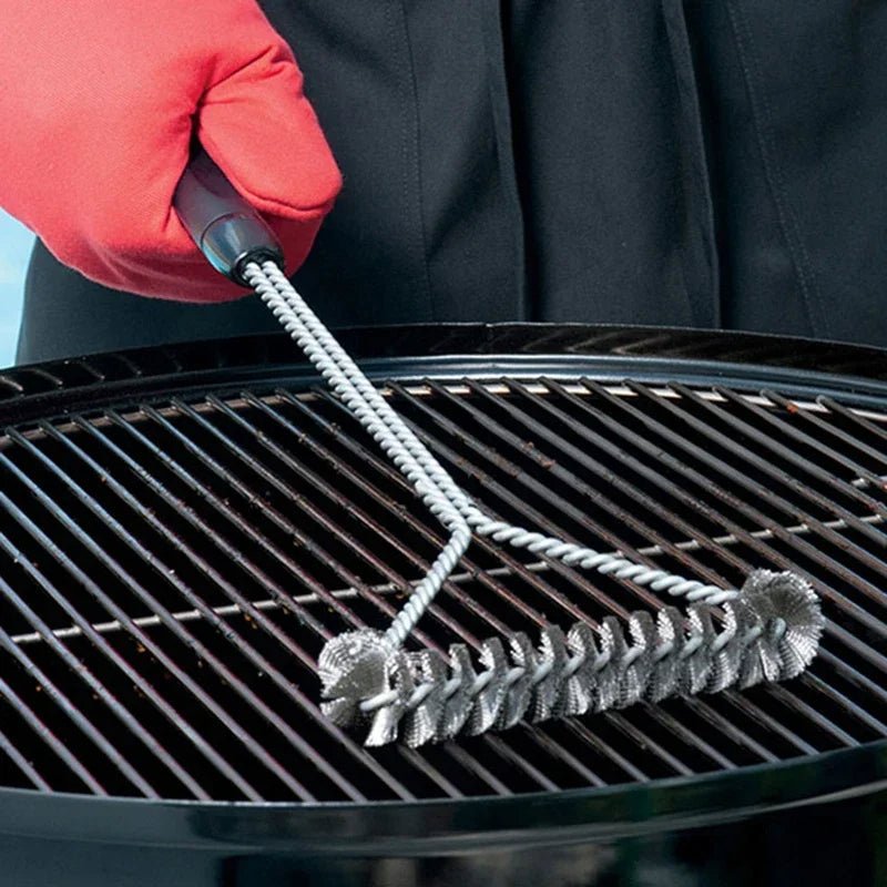 Stainless Steel Barbecue Grill Brush Cleaner - TRENDVYO
