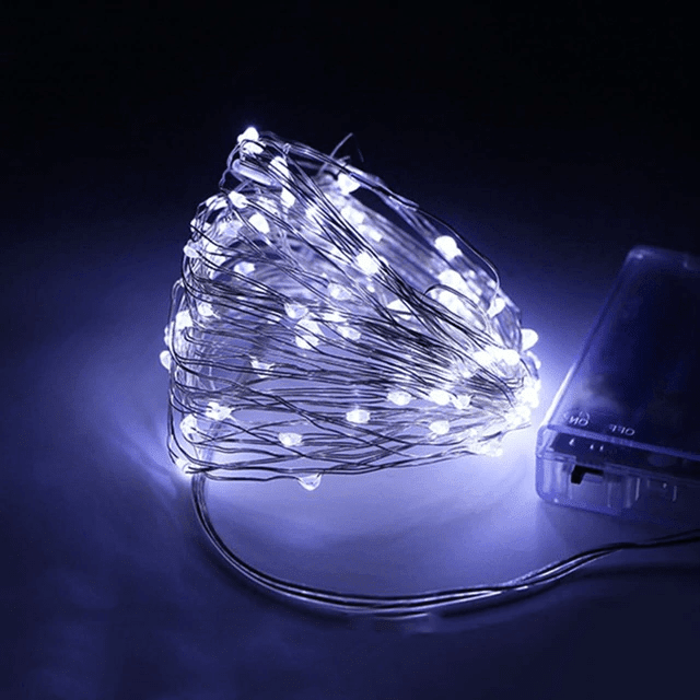 String Solar Lights Outdoor (Clear Cable) - TRENDVYO