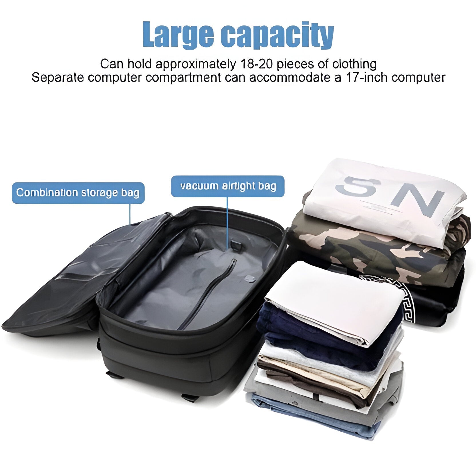 Structured Rucksack with Internal Compression System - TRENDVYO