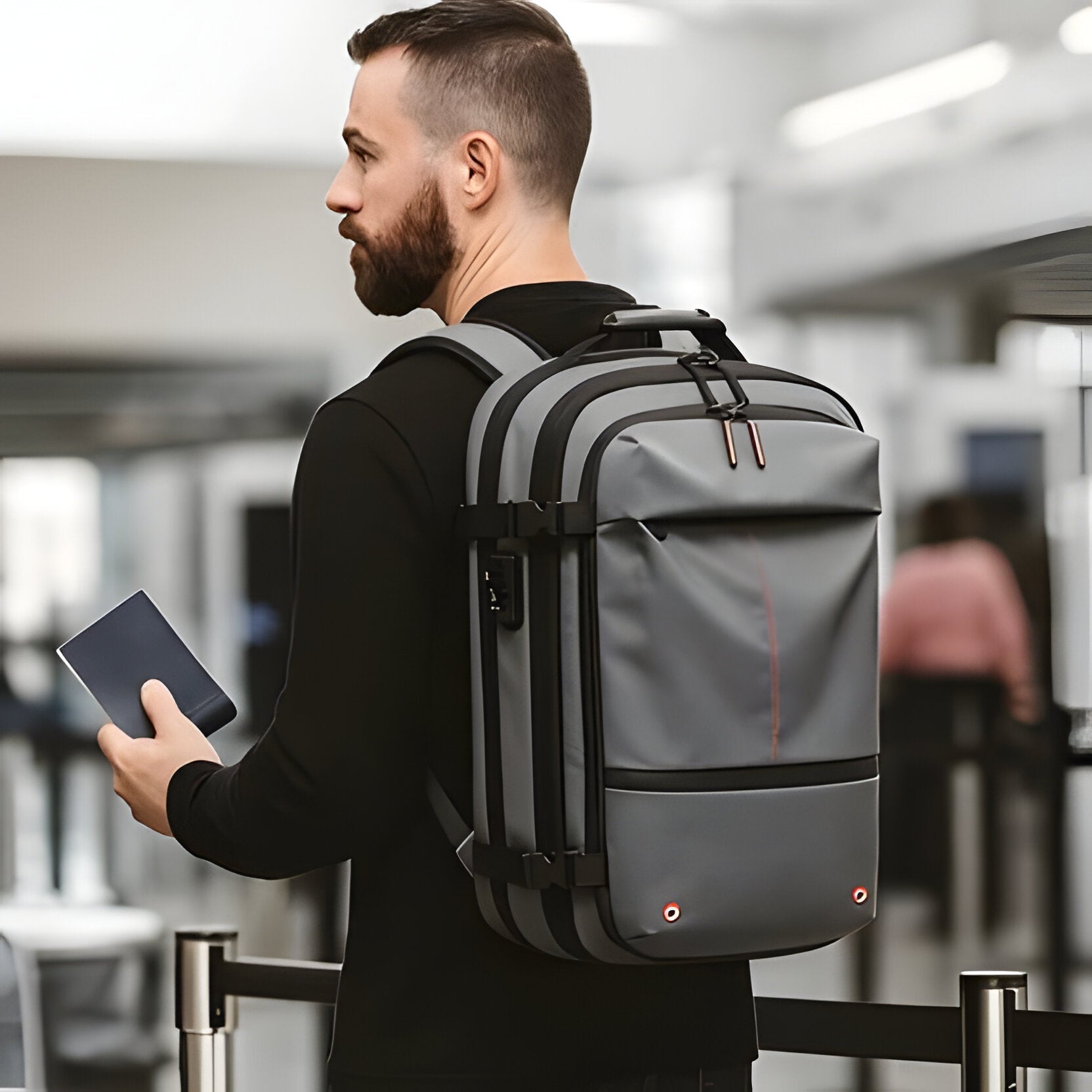 Structured Rucksack with Internal Compression System - TRENDVYO