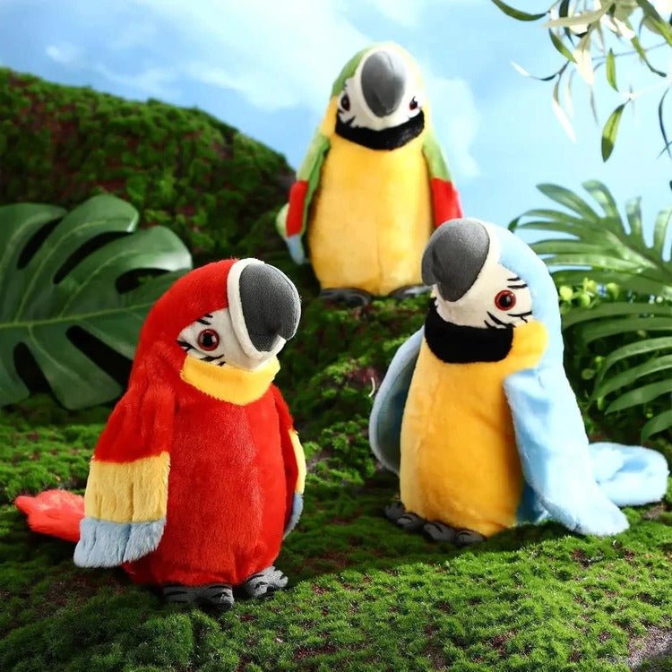 Talking & Music-Playing Parrot Plush Toy - TRENDVYO