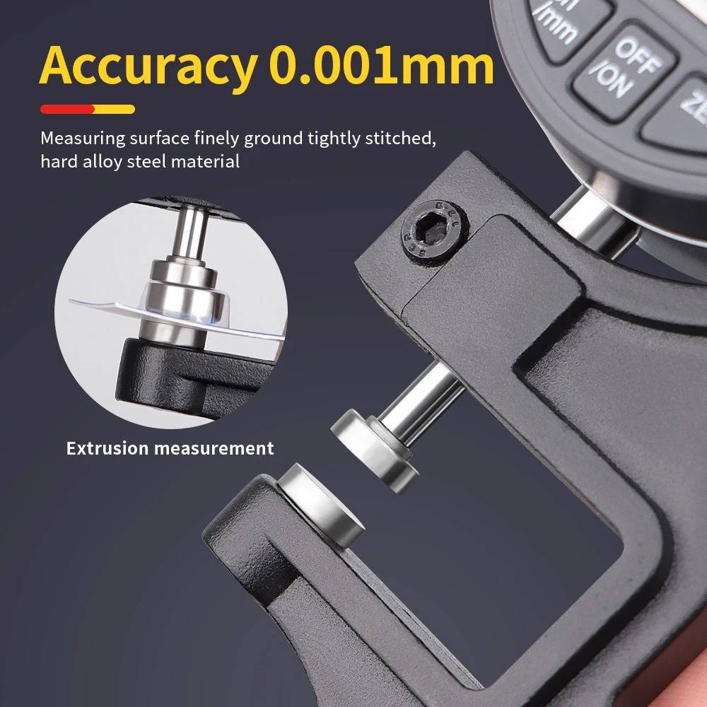 Thickness Gauge Measure Thickness Of Paper Cloth Metal 0.001mm - TRENDVYO