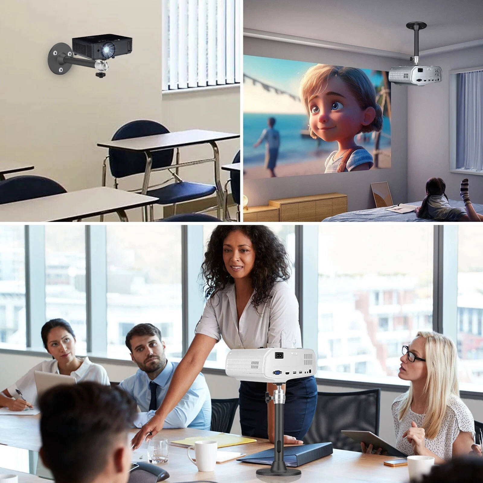 Universal Projector Ceiling Mount Kit - TRENDVYO