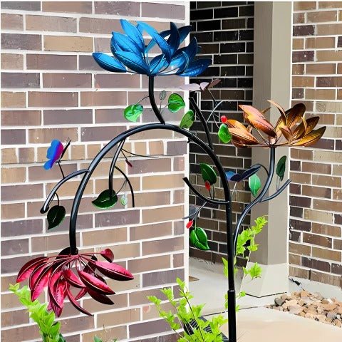 Vibrant Summer Flower Wind Spinner - TRENDVYO
