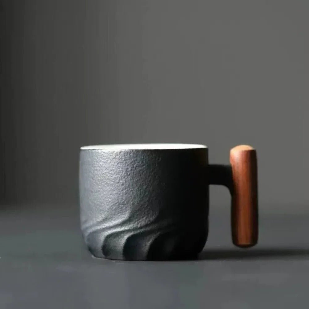 Vintage Espresso Cups With Wooden Handle - TRENDVYO