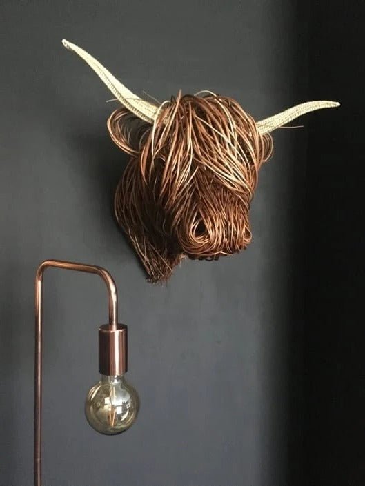 Wall-Mounted Cow Sculpture - TRENDVYO