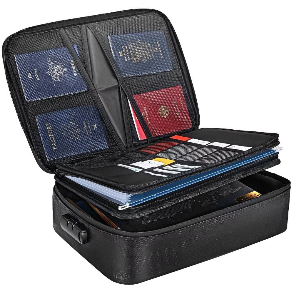 Waterproof Fireproof Document Cash Safe Bag - TRENDVYO