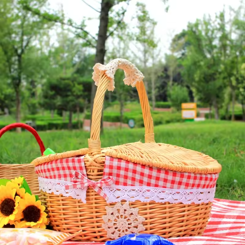 Wicker Picnic Baskets - TRENDVYO