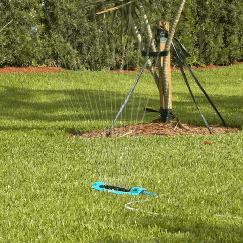 Wide Range Oscillating Above Ground Garden Lawn Water Sprinkler System - TRENDVYO
