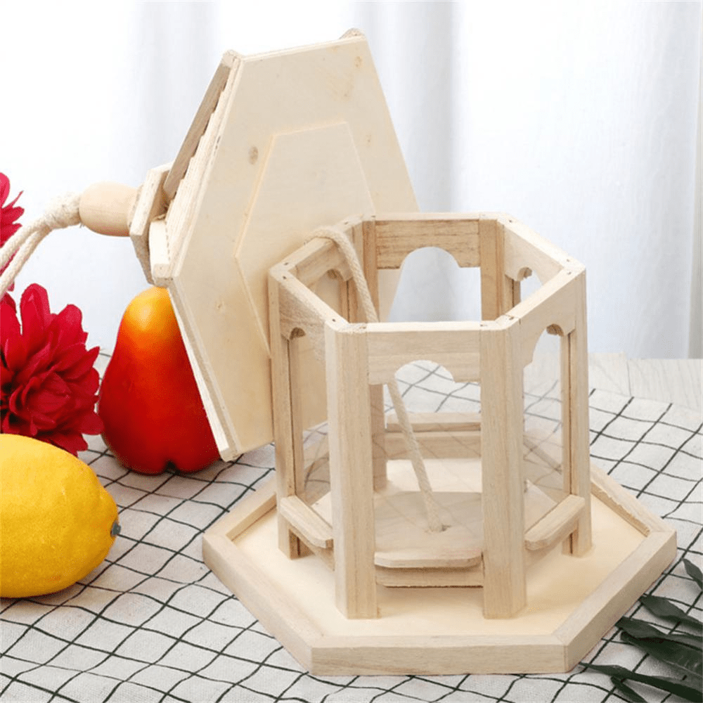 Wooden Transparent Household Bird Feeder - TRENDVYO